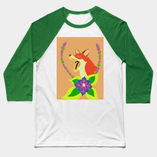 Yawning Fox Baseball T-Shirt